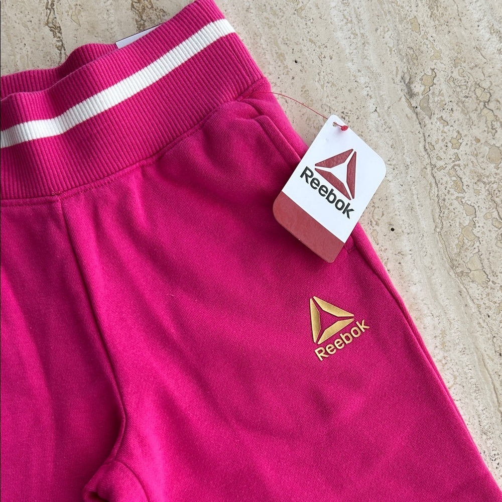 NEW 🆕 Reebok Fuchsia Jogging Pants - Picture 2 of 4